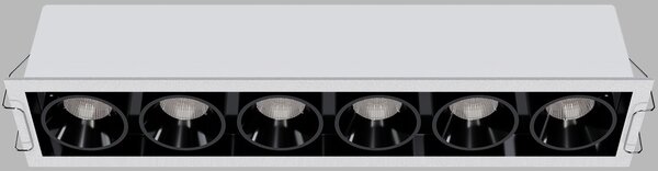 Led2 Zápustné LED svítidlo RIVA MAXI 6, 30W, 287x62 mm, CCT Barva: Bílá, Teplota světla: CCT 3000K/3500K/4000K, Stmívání a řízení: ON/OFF