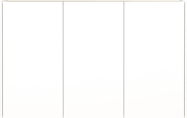 Bílá závěsná skříňka v dekoru dubu 138x87x25 cm Libbiano – Germania