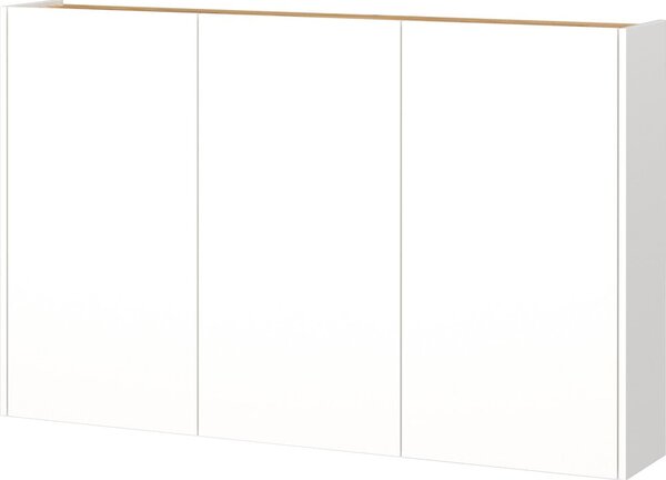 Bílá závěsná skříňka v dekoru dubu 138x87x25 cm Libbiano – Germania