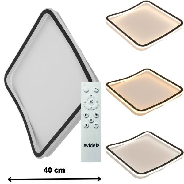 Designové led stropní svítidlo Avide Cole 40cm 60W 3705lm CCT dálkové ovládání 3 roky
