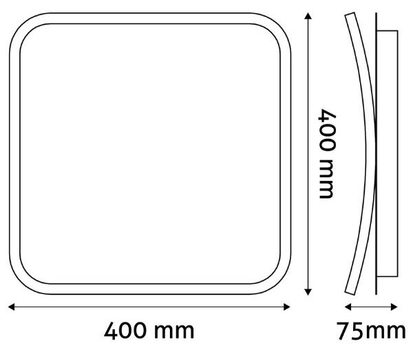 Designové led stropní svítidlo Avide Cole 40cm 60W 3705lm CCT dálkové ovládání 3 roky