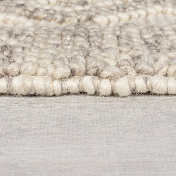 Šedý ručně tkaný běhoun s příměsí vlny 60x230 cm Minerals Diamond – Flair Rugs