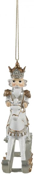 Dekorace louskáček na houpacím koni - 13*5*15 cm - Clayre & Eef