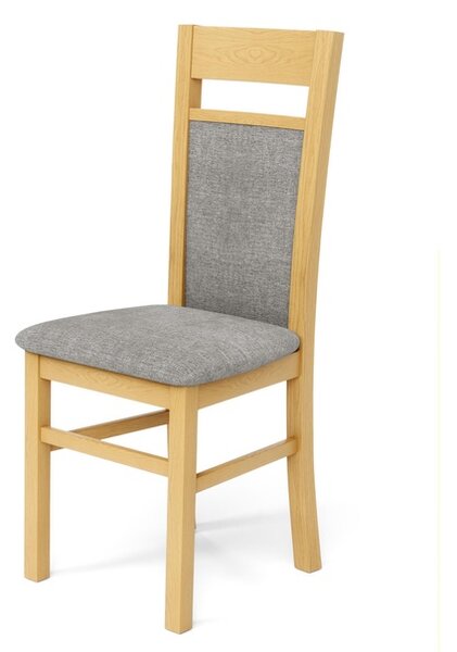 Jídelní židle GIRORD 2 dub medový/šedá
