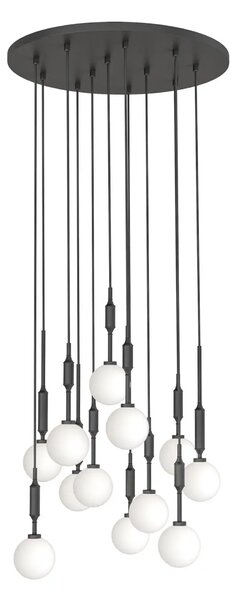 Designový lustr Ero 12 černá