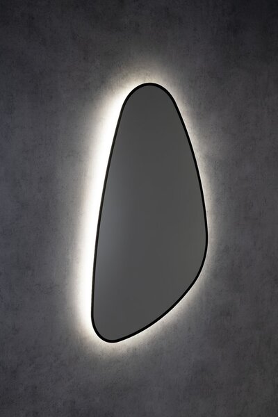 Sapho Sapho, ELENA LED podsvícené zrcadlo 20W, 68x96cm, černá mat, 30574CI