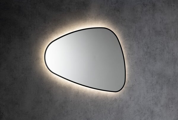 Sapho Sapho, ELENA LED podsvícené zrcadlo 20W, 68x96cm, černá mat, 30574CI