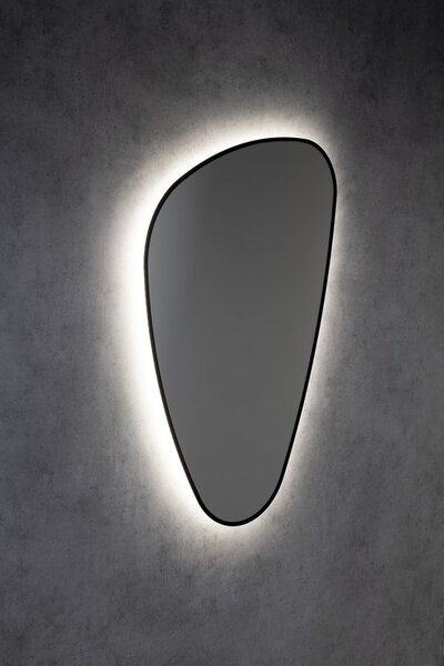 Sapho Sapho, ELENA LED podsvícené zrcadlo 20W, 68x96cm, černá mat, 30574CI