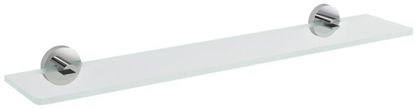 Sapho Sapho, X-ROUND skleněná police 600mm, chrom/čiré sklo, XR009-15