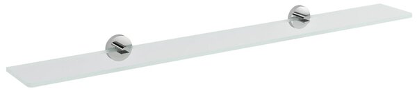 Sapho Sapho, X-ROUND skleněná police 800mm, chrom/čiré sklo, XR009-17
