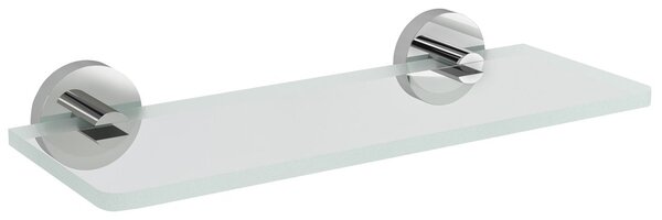 Sapho Sapho, X-ROUND skleněná police 200mm, chrom/čiré sklo, XR009-12