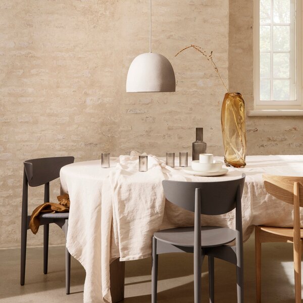 FERM LIVING Skleničky Ripple Verrines, Smoked Grey, sada 4 kusů