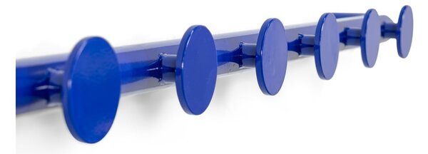 Modrý kovový nástěnný věšák 75 cm Retro – Spinder Design
