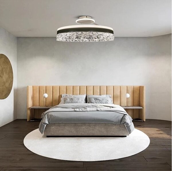 LED Stmívatelný přisazený lustr LED/86W/230V 3000-6500K bílá + dálkové ovládání