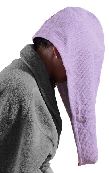Rychleschnoucí turban na vlasy NERA lila