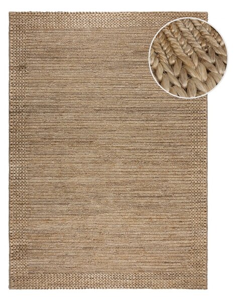 Ručně tkaný kenafový koberec v přírodní barvě 120x170 cm Drew Border – Flair Rugs