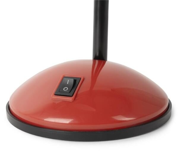 Stolní lampa na 1 žárovku E27 max 40W, červená