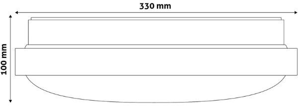 Prémiové led stropní svítidlo Pandora 33cm 18W 1600lm denní, 3 roky
