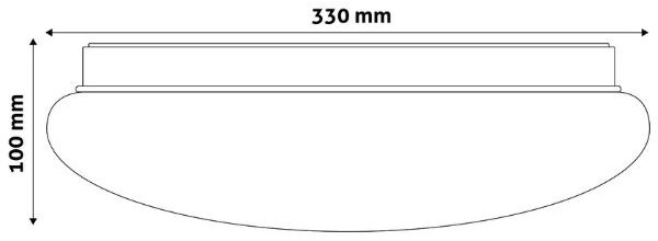 Prémiové led stropní svítidlo Stella 33cm 18W 1600lm denní, 3 roky