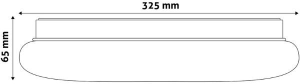 Prémiové led stropní svítidlo Larissa 32,5cm 18W 1600lm denní, 3 roky