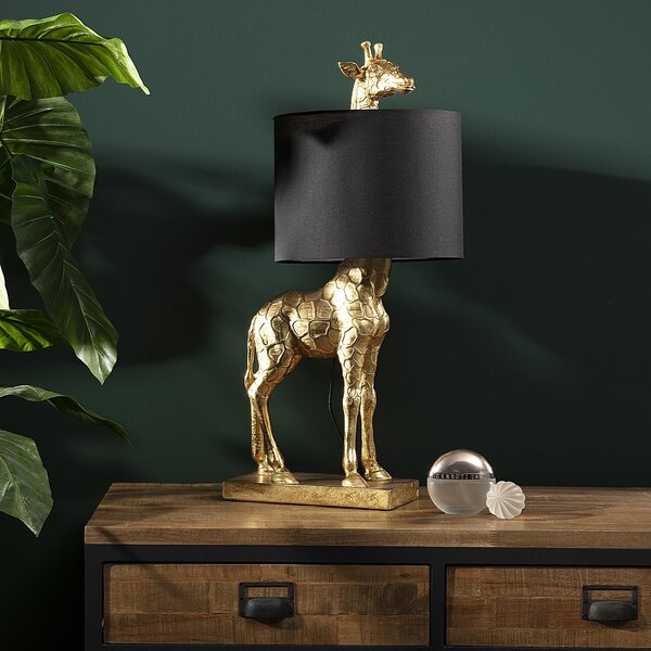 Velké dekorační svítidlo Gold Giraffe výška 70cm