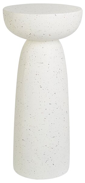 Odkládací stolek CADINI 33 cm 33 cm Terrazzo efekt Bílé terrazzo