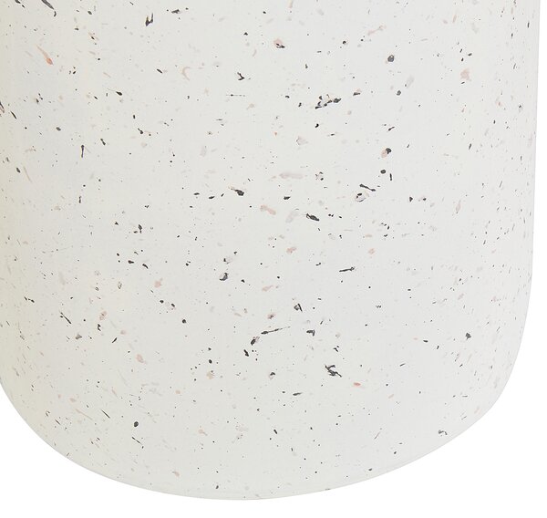 Odkládací stolek CADINI 33 cm 33 cm Terrazzo efekt Bílé terrazzo