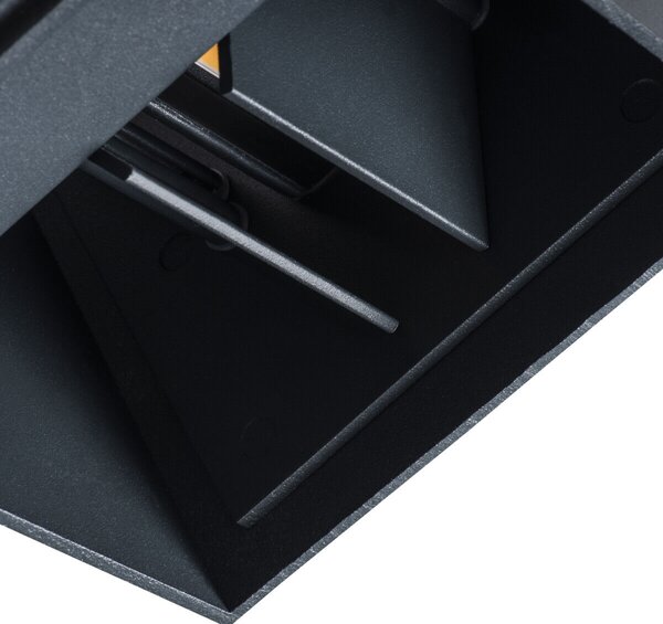 REKA LED EL 7W-O-GR Nástěnné svít. LED 7W, 380lm, 4000K, IP54, kulaté, grafit