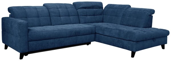 ROHOVÁ SEDAČKA, textil, modrá Xora - Sedací soupravy