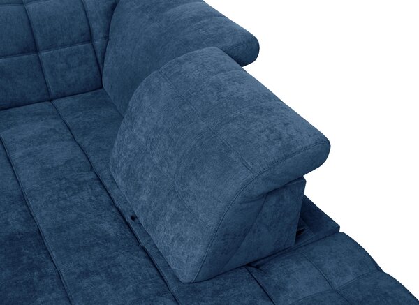 ROHOVÁ SEDAČKA, textil, modrá Xora - Sedací soupravy