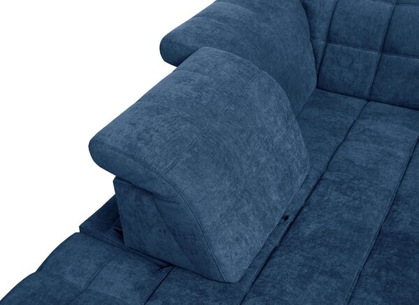 ROHOVÁ SEDAČKA, textil, modrá Xora - Sedací soupravy