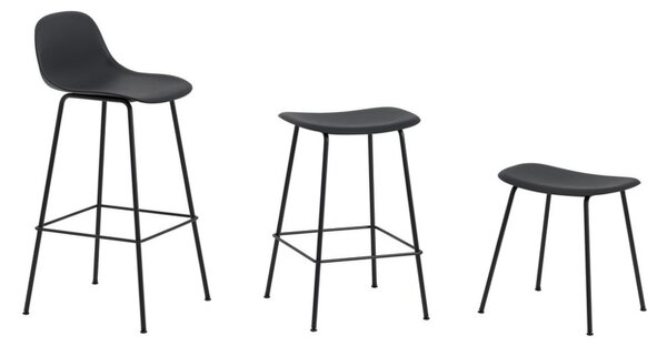 Muuto Stolička Fiber Stool Tube Base, natural white