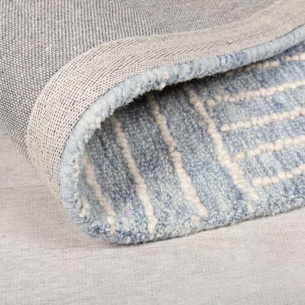 Světle modrý ručně tkaný vlněný koberec 80x150 cm Memphis Wool – Flair Rugs