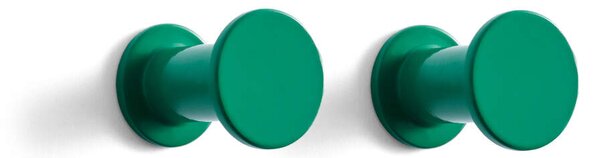 HAY Věšák Bolt Hook Set 2 ks, green