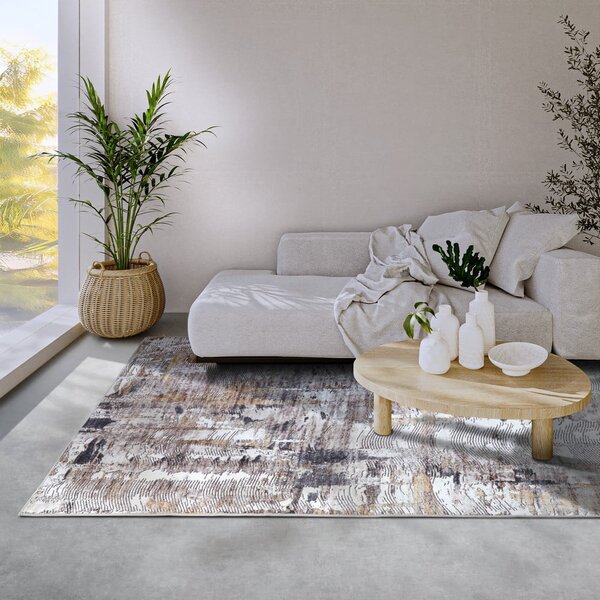 Světle šedý koberec 160x230 cm Malard Anthracite Gold – Elle Decoration