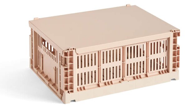 HAY Kovové víko Colour Crate Medium, powder
