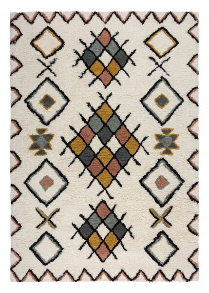Krémový ručně tkaný vlněný koberec 120x170 cm Moroccan Midar – Flair Rugs