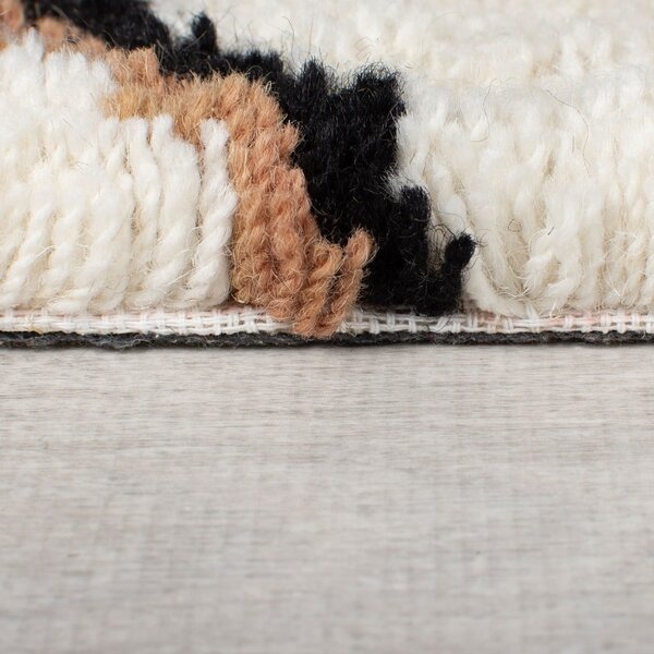 Krémový ručně tkaný vlněný koberec 120x170 cm Moroccan Midar – Flair Rugs