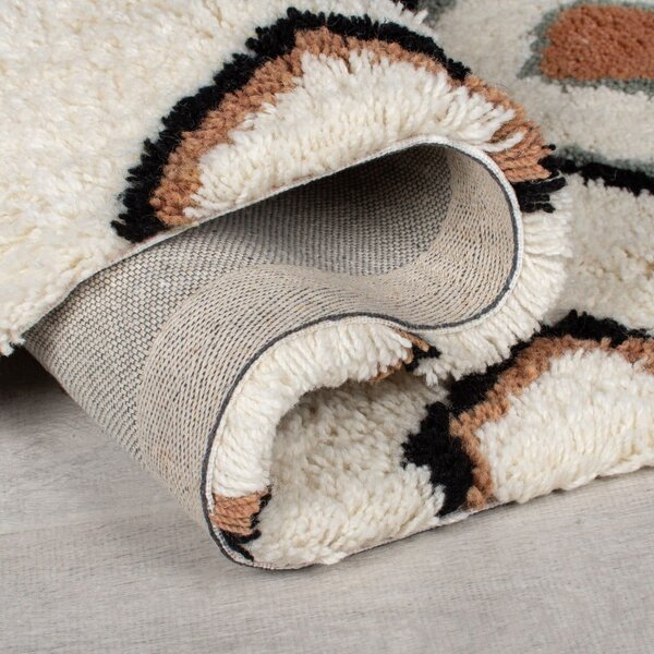 Krémový ručně tkaný vlněný koberec 120x170 cm Moroccan Midar – Flair Rugs