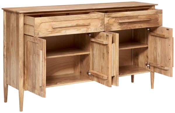 ŠIROKÁ KOMODA, mangové dřevo, přírodní barvy, 160/90/40 cm Livetastic - Online Only komody, Online Only