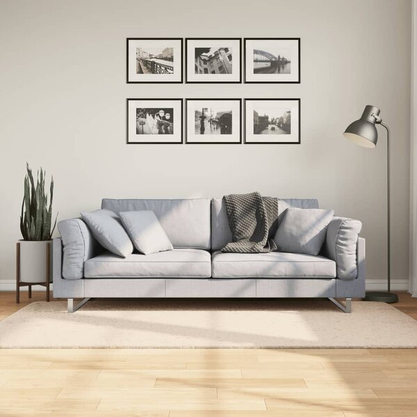 Koberec HUARTE krátký vlas měkký a pratelný béžový 100x200 cm