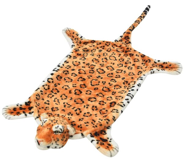 Plyšový koberec leopard 139 cm hnědý