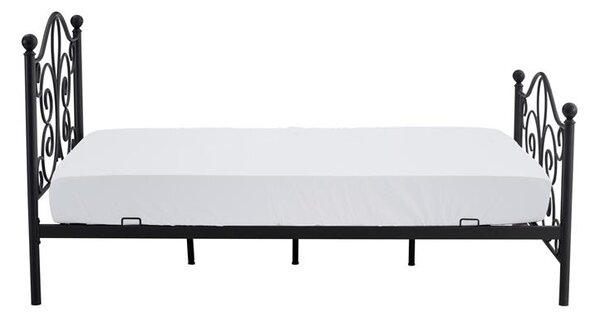 Jednolůžková postel 120 cm Patience Black (bez matrace) (černá)