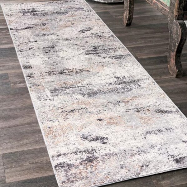 Makro Abra Moderní kusový koberec PORTLAND G500A bílý béžový Rozměr: 80x150 cm