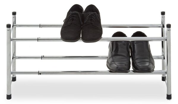 Kovový teleskopický stojan na boty ve stříbrné barvě – Premier Housewares