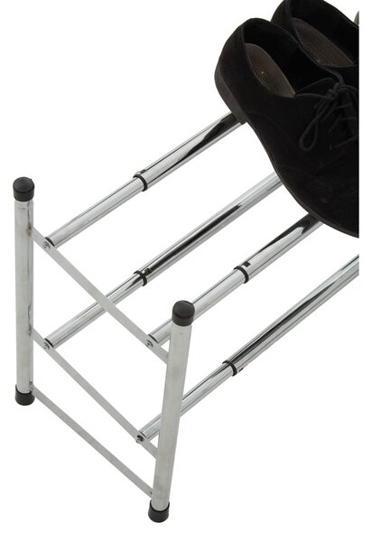 Kovový teleskopický stojan na boty ve stříbrné barvě – Premier Housewares