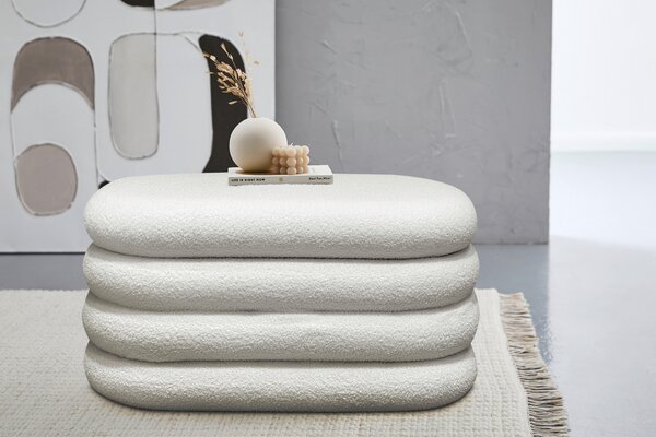 TRUHLOVÁ LAVICE, dřevo, textil, 85/42/42 cm Xora - Taburety