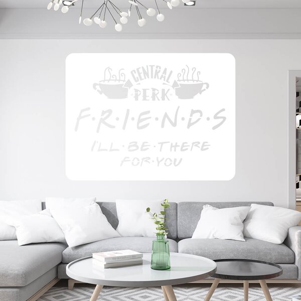 Živá Zeď Samolepka Přátelé Friends Barva: černá