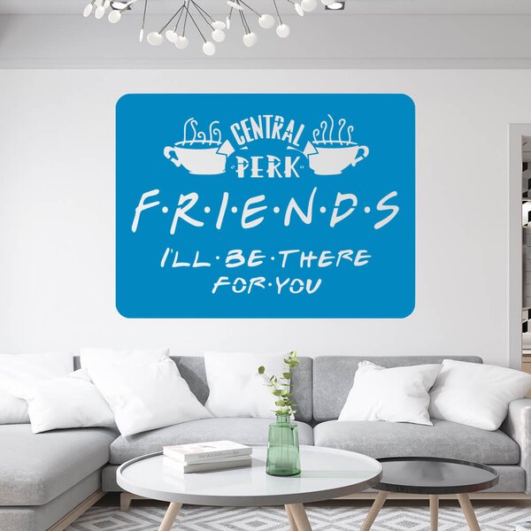 Živá Zeď Samolepka Přátelé Friends Barva: černá