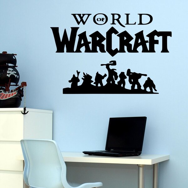 Živá Zeď Samolepka World of Warcraft Barva: černá